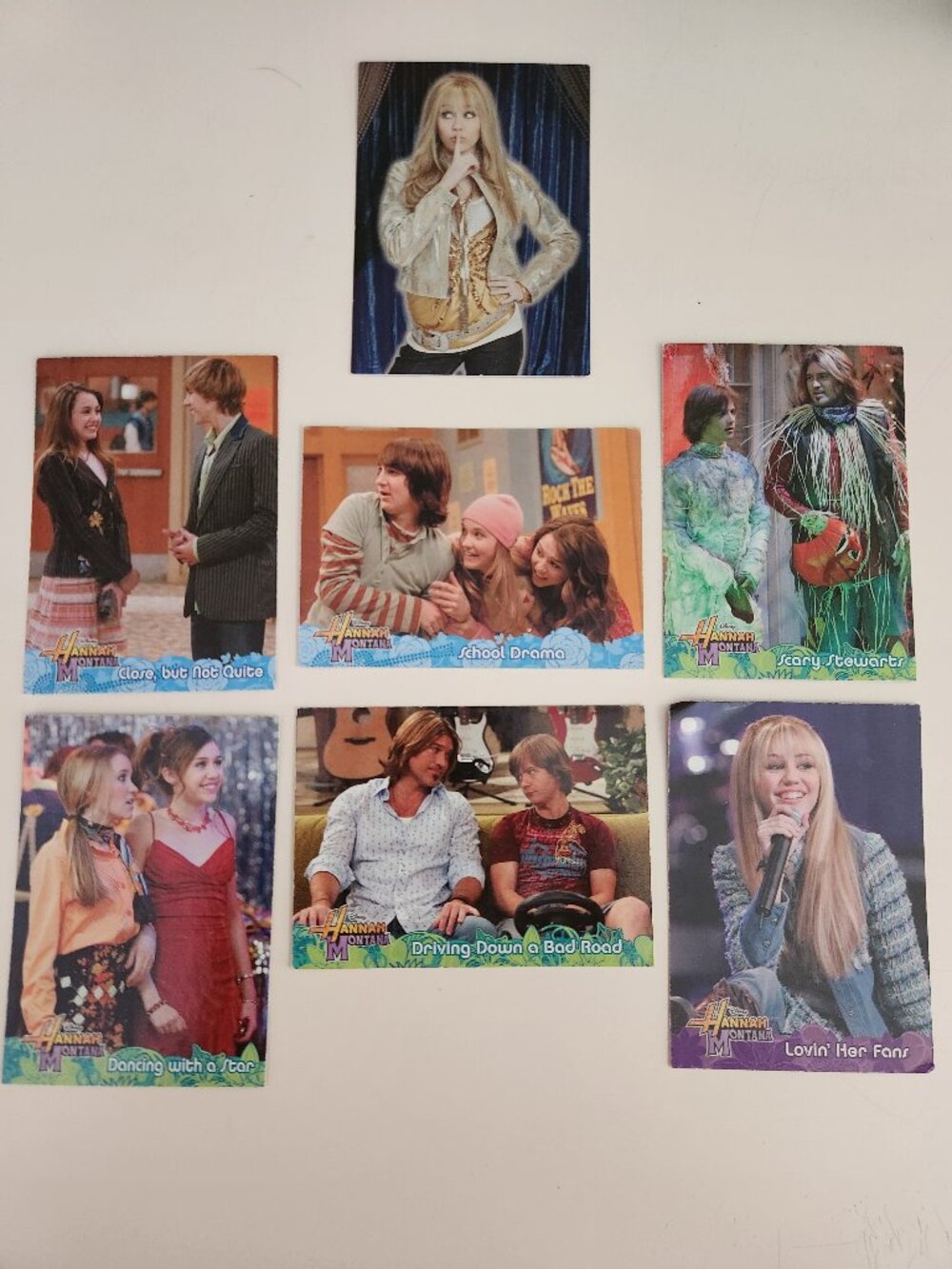 Miley Cyrus Hannah Montana Lot of 7 Assorted Cards
